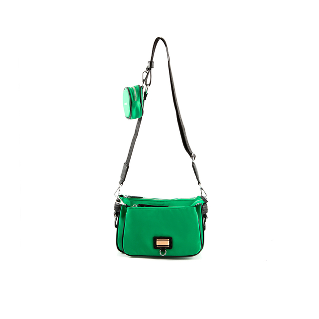 Bandolera Roma Doble Nylon Verde thumbnail 2