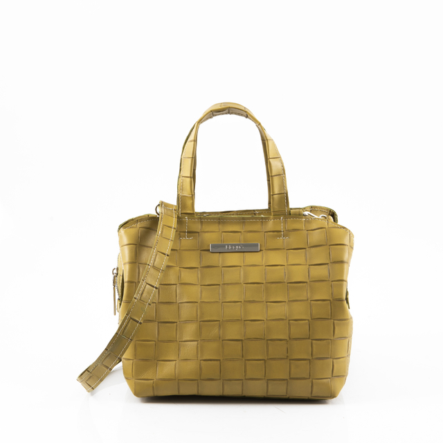 Cartera Petit Capri Cuero Trenzado Oliva thumbnail 2