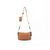 BANDOLERA ROMA DOBLE NYLON CAMEL - comprar online