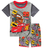 Conjunto de Pijama de Verão McQueen do Anime Carros - Vem e Vai Infantil