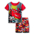 Conjunto de Pijama de Verão McQueen do Anime Carros - Vem e Vai Infantil