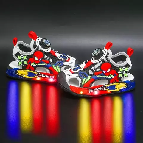 Sandália do homem-aranha Menino