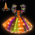 Vestido de Princesa Bruxa de Halloween Para Meninas C/ Luzes de LED - loja online