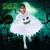 Fantasia brilha no escuro Fantasma Halloween Infantil