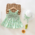 Vestido floral e chapéu de sol Bebê