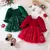 Vestido de Natal Veludo estrelas Menina na internet