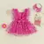 Vestido pink coração do bebê - comprar online