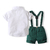 Conjunto de Camisa e Short com Suspensório Menino - loja online