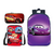Kit de Mochila, Estojo e Lancheira do Mcqueen Anime Carros