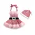 Romper Vestido de Natal com Lantejoula e Chapéu Bebê