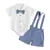 Conjunto de festa short e camisa Bebê
