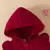 Casaco com capuz de lã Vermelho Menina - comprar online