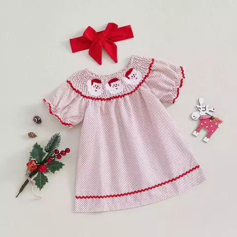Vestido de Natal Bebê