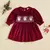 Vestido de Natal Veludo Menina