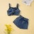 Conjunto Infantil - Blusa e Short Jeans