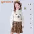 Conjunto Blusa e saia de Inverno Menina