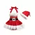 Imagem do Romper Vestido de Natal com Lantejoula e Chapéu Bebê
