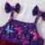 Vestido de tule e borboletas Menina