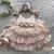 Vestido babados de festa Menina