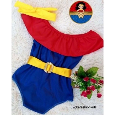 Jardineira Romper temático aniversário mêsversario body fantasia roupa infantil