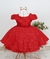 Vestido Vermelho Infantil Menina Daminha da festa Luxo - comprar online