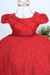 Vestido Vermelho Infantil Menina Daminha da festa Luxo na internet