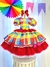 Vestido Infantil Junino Arraiá Xadrez Floral Colorido Festa - comprar online