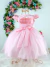 Vestido Infantil Rosa C/ Renda Cinto Pérolas 1 ao 4 anos - loja online