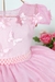 Vestido Infantil Rosa Jardim das Borboletas Floral Festa Luxo 1 a 4 anos - Kafashion