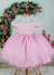 Vestido Infantil Branco, Rosa, Azul Royal, Azul Claro Busto C/ Strass Glitter - Kafashion