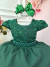 Vestido Infantil Verde Escuro Festa Daminha Formatura Luxo - comprar online