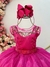 Vestido Infantil Pink Festa Luxo Princesa Barbie Aniversário - comprar online