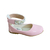 Sapatilha Rosa Infantil Sapato Criança Feminina Dama Branca Moda luxo