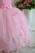 Vestido Infantil Jardim Encantado Rosa Borboletas Bosque Criança Festa Aniversário Luxo - Kafashion