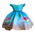 Vestido infantil Ariel Pequena Sereia 1 ao 3