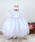 Vestido Infantil De Festa Branco Batizado Menina Buque Luxo 1 Ao 3 Anos - comprar online