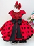 Vestido Infantil Vermelho Bola Preta Joaninha Festa Poá Luxo na internet