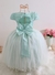 Vestido Verde Infantil Água Daminha Casamento Formatura Luxo - Kafashion