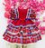 Vestido Junino Festa Arraiá Quadrilha São João Rodado Menina - Kafashion