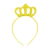Tiara de Coroa Amarela Branca de Neve