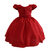 Vestido Infantil Vermelho Luxo Daminha Festa Florista 4 Ao 16 anos