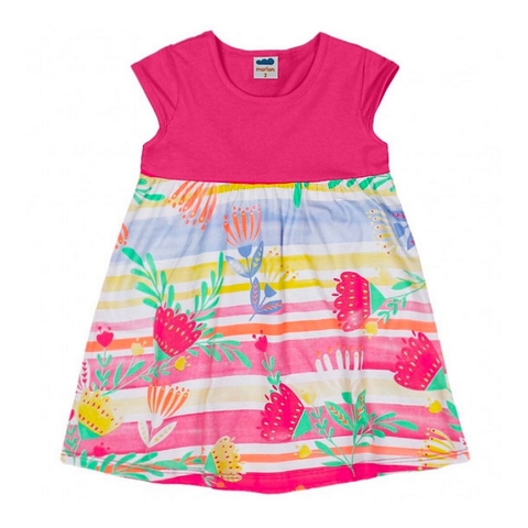 Vestido Infantil Jardim Floral Casual Simples Menina Princesa 4 Ao 12 Anos