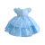 Vestido Frozen azul Infantil Tematico Princesa 1 Ao 3 anos