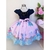 Vestido Infantil Estampa Pequena Sereia Festa Luxo - comprar online