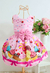 Vestido Doces Infantil Confeitaria Cupcakes Candy Colorido - comprar online