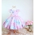 Vestido Infantil Rosa Floral Jardim das Borboletas Encantado Luxo