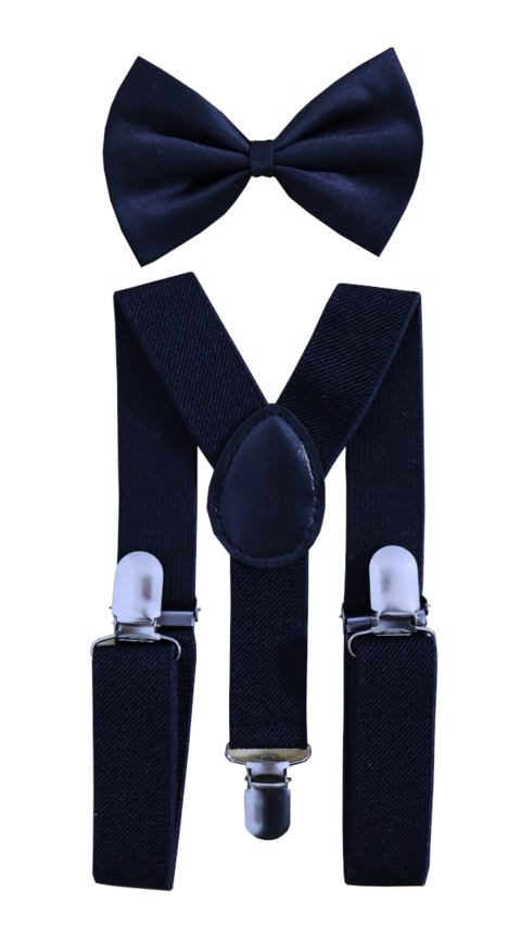 Kit Suspensório + Gravata Borboleta Luxo Infantil Diversas Cores