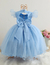 Vestido Infantil Jardim Encantado Encanto Azul Borboletas - loja online