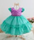 Vestido Infantil Ariel Sereia Lilás Luxo Festa 1 a 3 Anos - comprar online