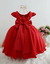 Vestido Infantil Daminha Luxo Florista Vermelho Formatura - Kafashion